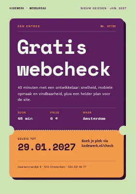 Webbureau — gratis website-check-up