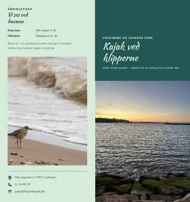 Kajakudlejning og ture