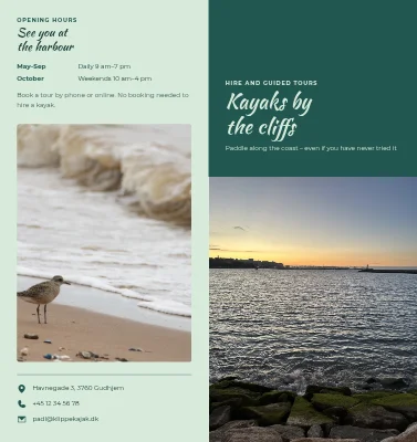 Kayak hire and tours