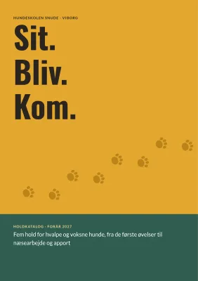 Holdkatalog for hundeskole – 12 sider