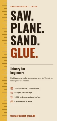 Joinery course for beginners in Greve
