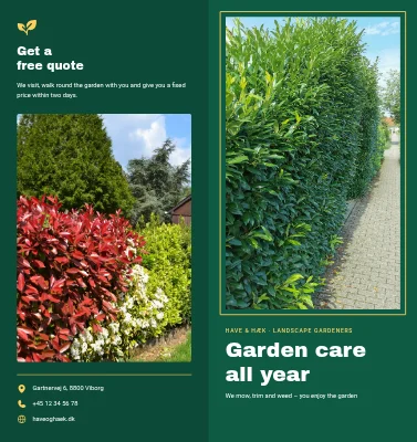 Garden care all year