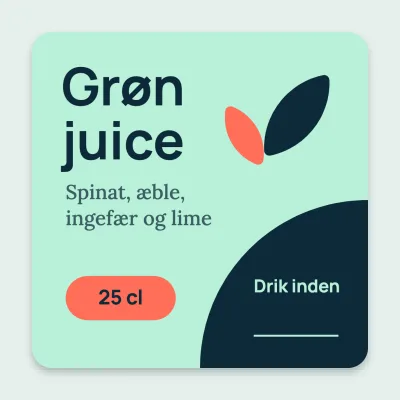 Grøn juice med holdbarhed
