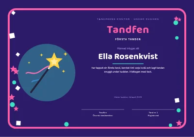 Tandfens diplom