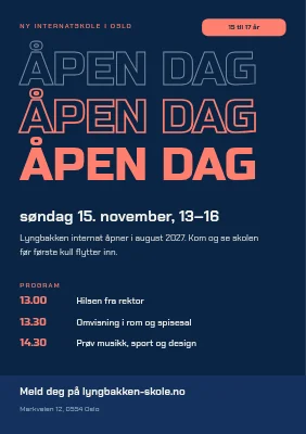 Nytt internatskole — åpen dag