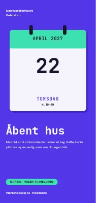 Åbent hus i iværksætterhus i Holstebro