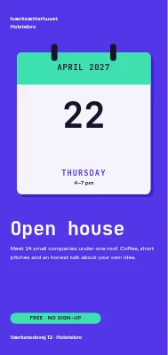 Open house at a startup hub in Holstebro