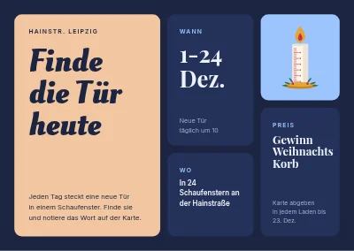 Adventskalender fürs Schaufenster