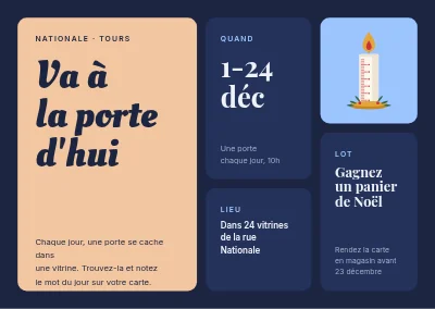 Calendrier de l'Avent de vitrine