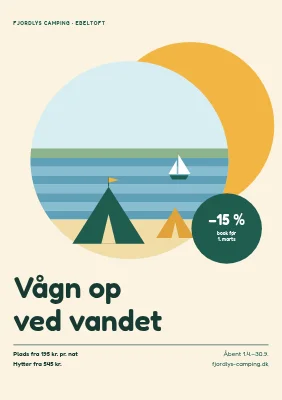 Campingplads ved vandet i Ebeltoft