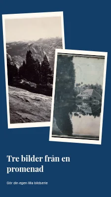 Tre bilder från en promenad · Två tryck