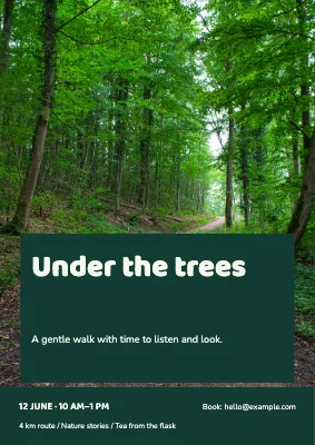 Under the trees