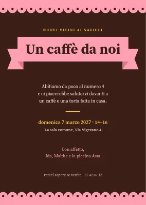 Invito al caffè per i vicini