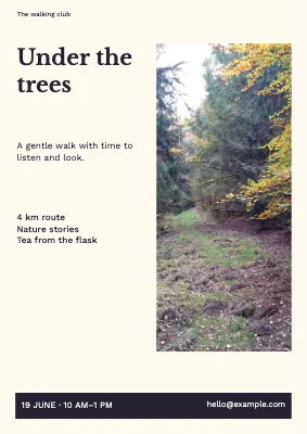 Under the trees