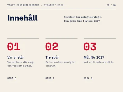Sida 2 av Strategi 2027 — redaktionell presentation