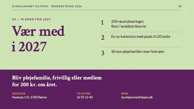 Side 5 af Dyrevelfærd — årsberetning for dyrehjem