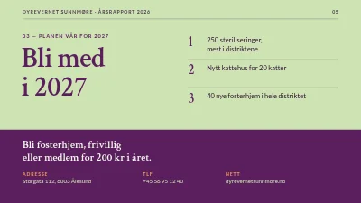Side 5 av Dyrevelferd — årsrapport for dyrehjem
