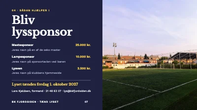 Side 7 af Indsamling til boldklub — lys på banen