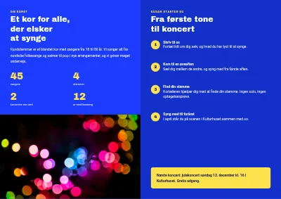 Side 2 af Koret søger nye sangere