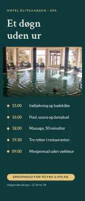 Roll-up til hotel med wellness — et døgn uden ur