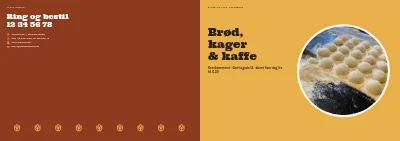 Omslag af Brochure for bageri og café – 16 sider