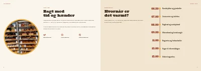 Side 2–3 af Brochure for bageri og café – 16 sider