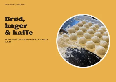 Brochure for bageri og café – 16 sider