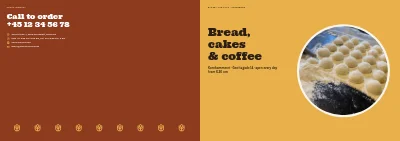 Εξώφυλλο του Bakery and café booklet – 16 pages