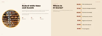 Σελίδες 2–3 του Bakery and café booklet – 16 pages