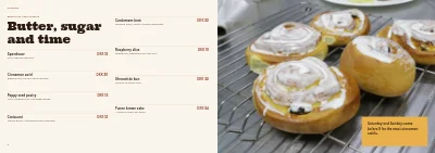 Σελίδες 6–7 του Bakery and café booklet – 16 pages