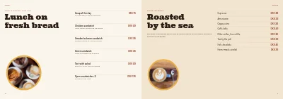 Σελίδες 10–11 του Bakery and café booklet – 16 pages