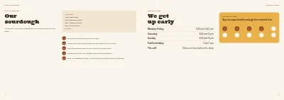 Σελίδες 14–15 του Bakery and café booklet – 16 pages