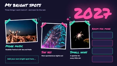 Neon vision board 2027