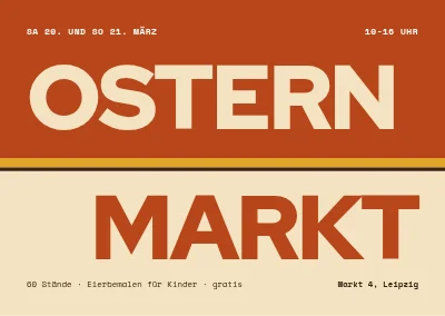 Ostermarkt — Rost und Creme
