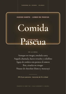 Comida de Pascua en neón — restaurante en Herning