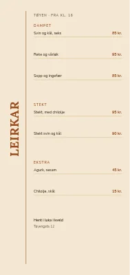 Lerkar — dumplings, Nordvest