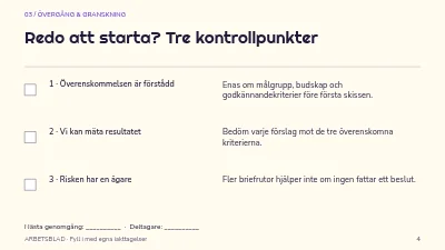 Sida 4 av En tydligare kreativ brief