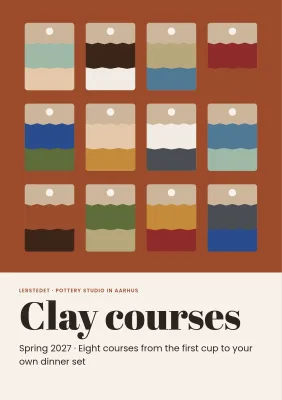 Course catalogue for a pottery studio – 16 pages