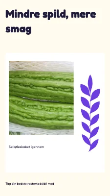 Side 1 af Mindre spild, mere smag · Farverig læring