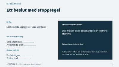 Sida 4 av Från intervju till insikt