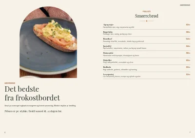 Side 6–7 af Cateringkatalog med menuer og selskabslokaler – 32 sider
