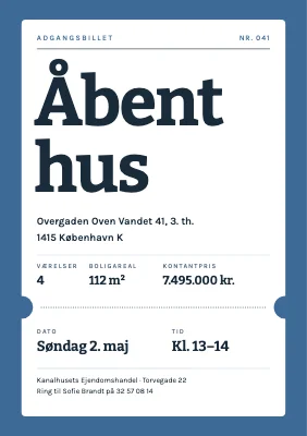 Ejendomsmægler — åbent hus