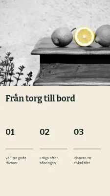 Från marknad till bord · Visuellt recept