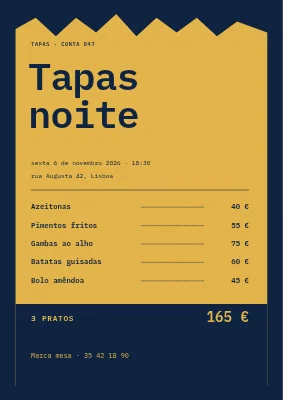 Conta de tapas do Nordvest