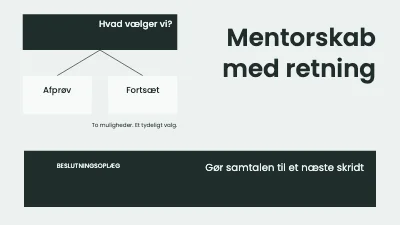 Side 1 af Mentorskab med retning