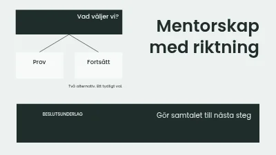 Sida 1 av Mentorskap med riktning
