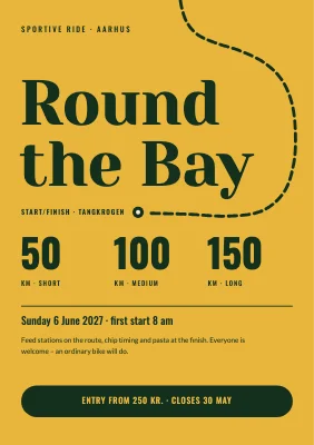 Sportive ride — the route round the bay