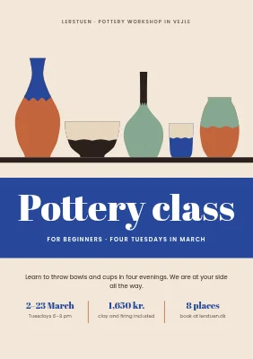 Pottery wheel class in Vejle