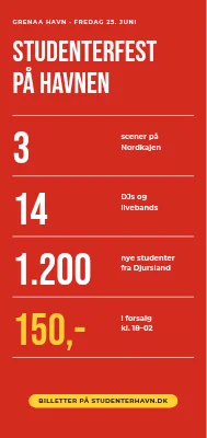 Studenterfest på havnen i Grenaa