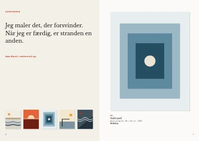 Side 6–7 af Udstillingskatalog for galleri – 12 sider